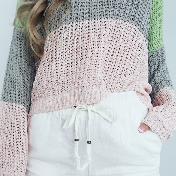debut Sweaters - Hope's Colorblock Sweater